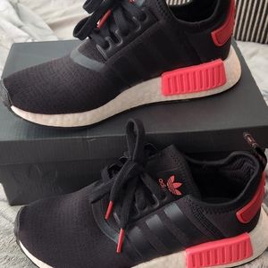 NMD R1 Black and Pink Women's size 6